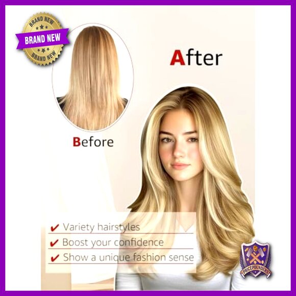 14 Inch Real Human Hair Clip-In Extensions, 100g Double Weft Set